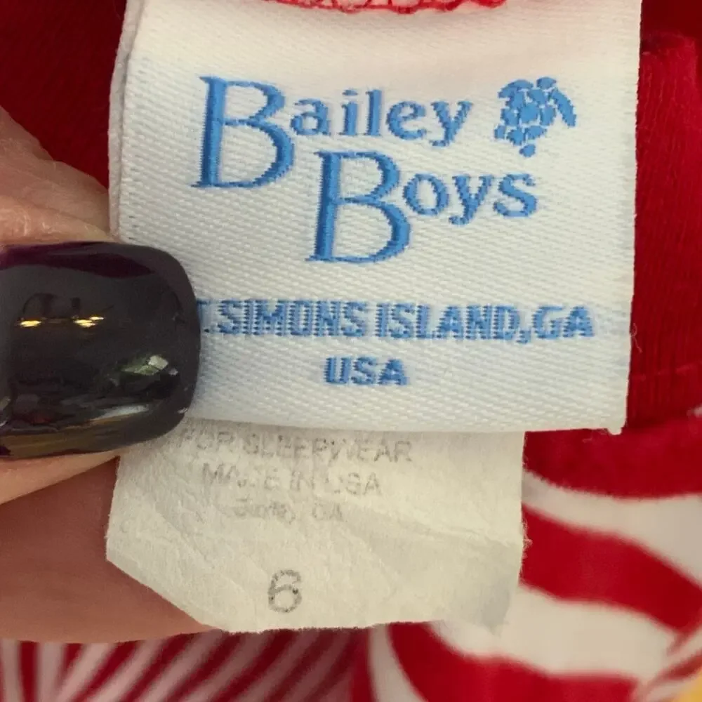 Bailey Boys‎ striped Christmas Pajamas size 6